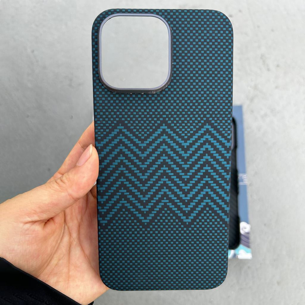 Real Aramid Carbon Fiber Phone Case Cover On For Iphone 13 14 15 16 Pro Max 16Pro ProMax I14 I15 I16 Magnetic Cover for Magsafe