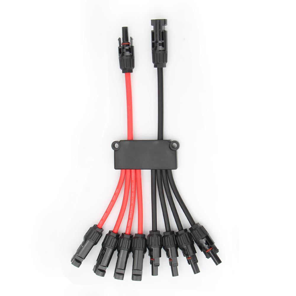 2 To 4/6/8 Y Branch Solar Connectors Tool-Free 10AWG Solar Panel Cable Splitter for RV Boat Photovoltaic System 3