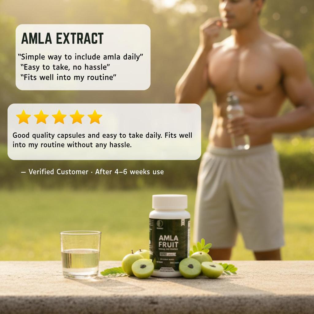 Amla (Indian Gooseberry) Extract Capsules | 500 Mg | 60 Count
