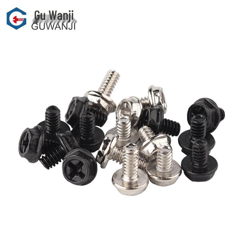 Computer Case Cross Recessed Hex Flange Screws with Washer