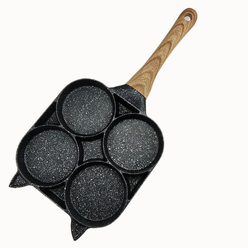 

ZISIZ Non-Stick Breakfast Frying Pan with Wood Handle