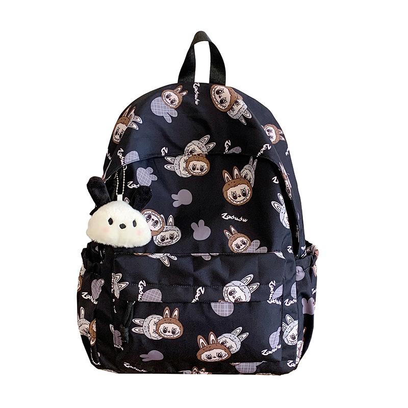 Schoolbag popular LABUBU backpack Japanese student schoolbag ultra-light waterproof class cartoon backpack niche design