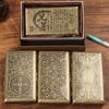 Retro Bronze Slim Cigarette Case for Men & Women - Holds 20