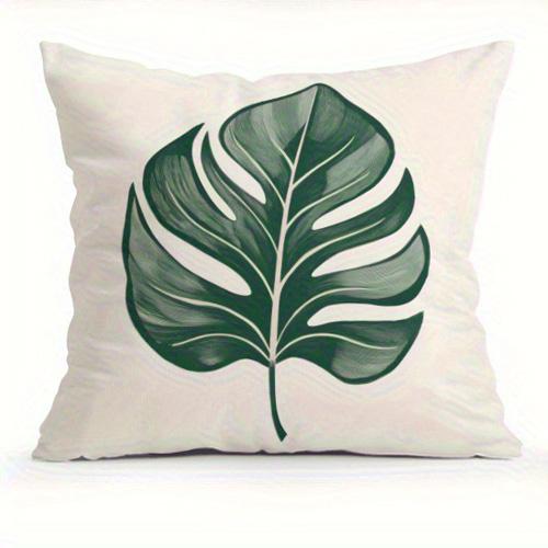 Home Decor Sunset & Leaf Pattern Decorative Pillow Covers Pattern Cushion Cover Suitable for Sofa Bedroom Car Pillow Cover