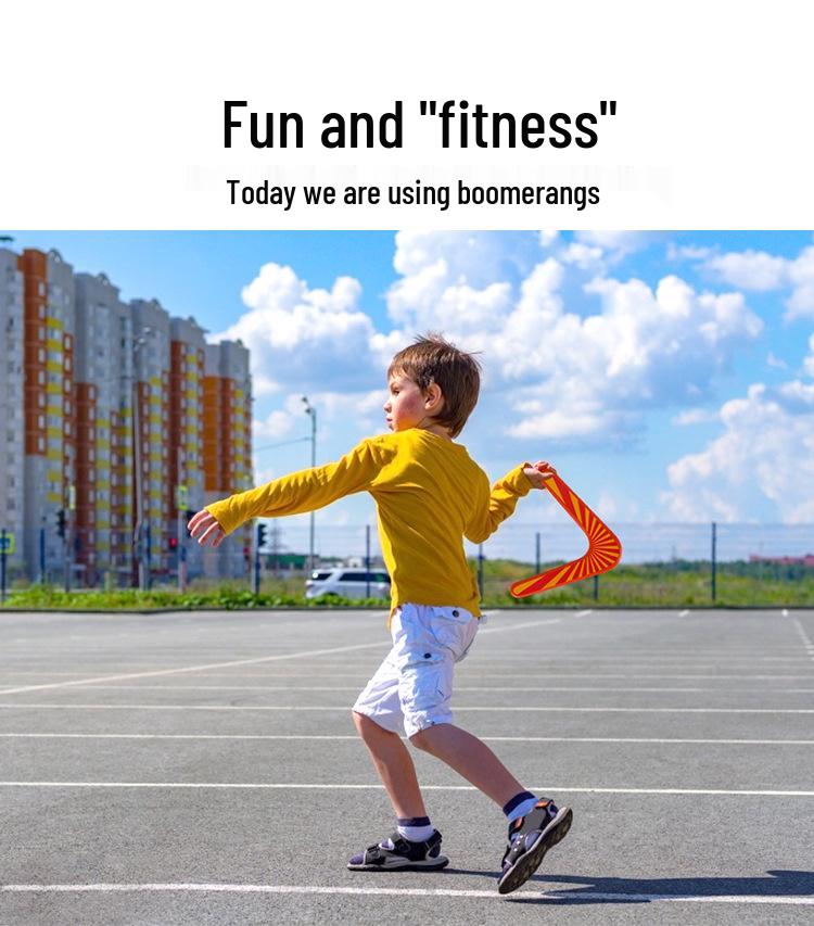 Kids' Wooden V-Shaped Boomerang Dart Toy for Outdoor Flying Sports
