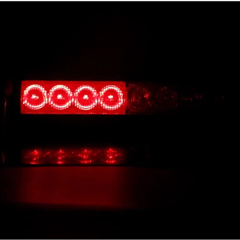 12V Truck Strobe Warning Light: 1PC 8LED Universal, Red Blue Flashing, Emergency Grill Police Lamp