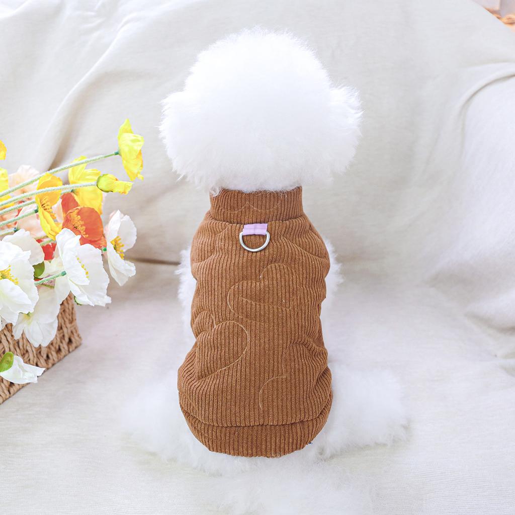 Pet circle, dog small dog clothes, cat clothing, autumn and winter Valentine's Day love collection
