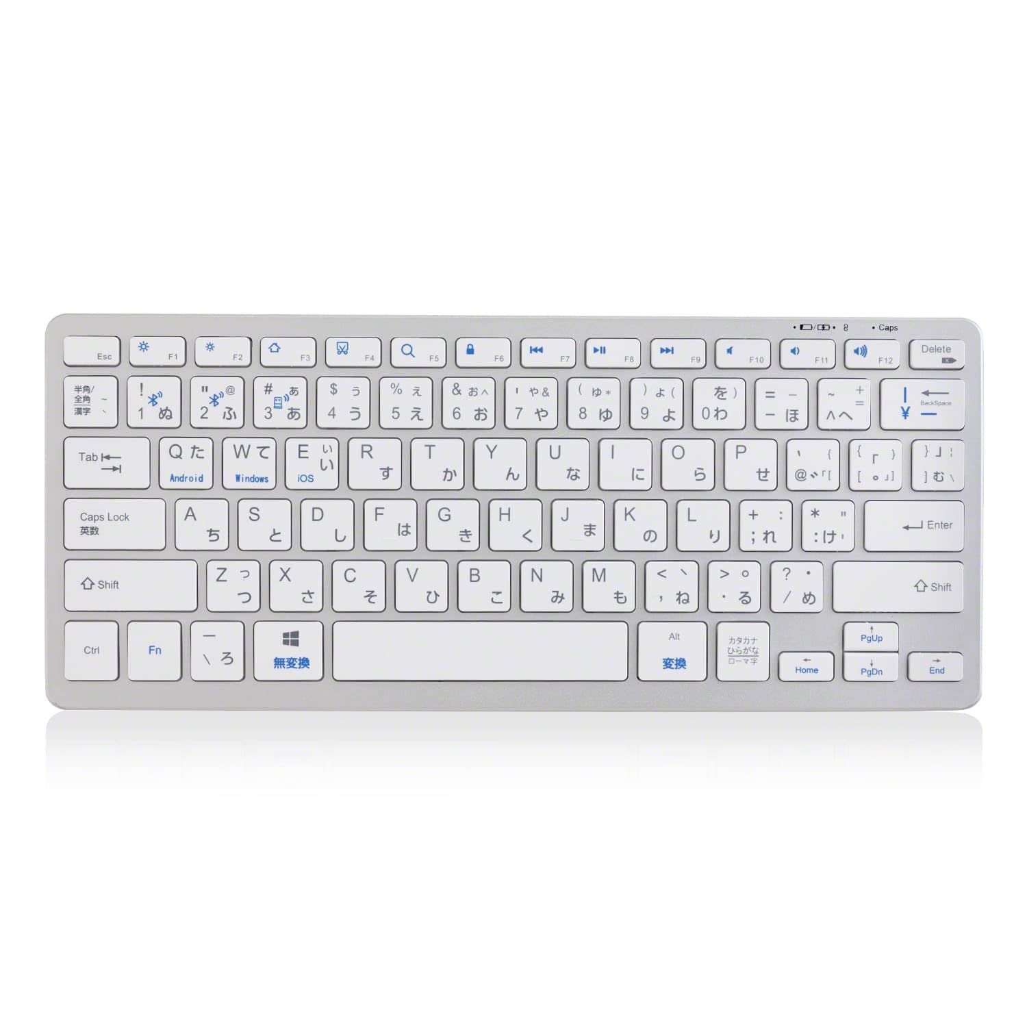 

3R Keyboard Wireless Compact with Receiver Hybrid Rechargeable Quiet Thin Lightweight Smartphone Tablet PC Windows iOS Android