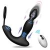 Telescopic Prostate Massager with Three Motors & Wireless Remote Control - 10 Frequency Vibrations & Ejaculation Control Ring.