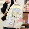 Schoolbag Korean Sweet Backpack Female Junior High School Student Japanese Ba Chi Pain Bag Large Capacity School Bag High Value Student Backpack Tide