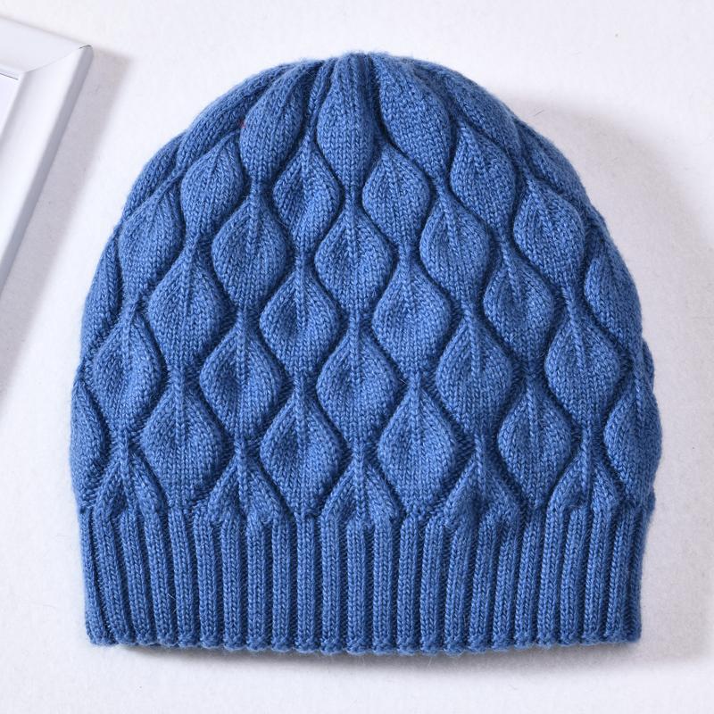 Jxwatcher Women Winter Hat Real Fur Pompom Angora Knitted Wool Beanie Fashion Casual Outdoor Thick Ladies Warm Fur Ball Hats New