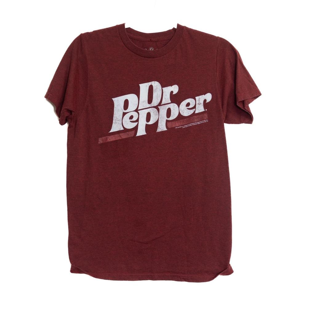 T-shirt Grafica Dr Pepper Logo Taglia S Uomo Rosso Stile Vintage