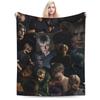 Leon Keneddy Residents Evils Druckdecke für Männer Frauen Super Weich Warm Überwurfdecken für Sofa 50x60 Zoll Mehrere Größen
