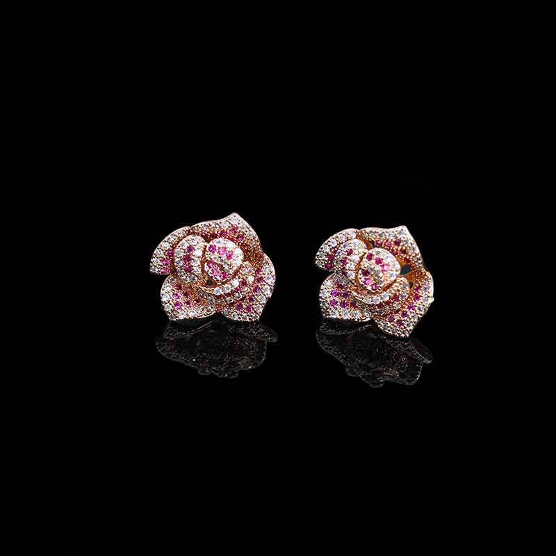 Trendy Women's Designers Light Luxury Rose Blossom Design Fashion Jewelry Daily Leisure Accessories Festival Gifts