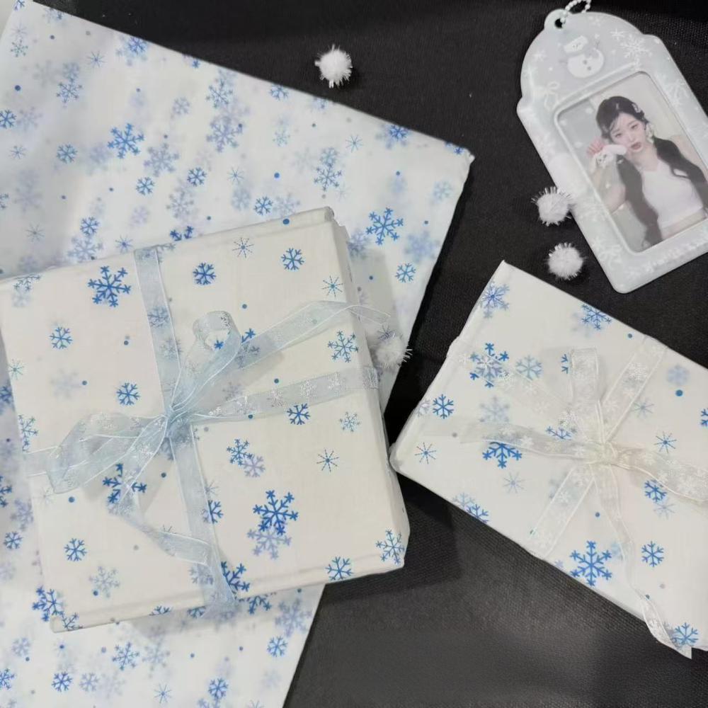 Seidenpapier Großes Weihnachtspapier Geschenkpapier Schneeflocken Seidenpapier Geschenkverpackung Für Bastelarbeiten Saison Feiertage Strauß