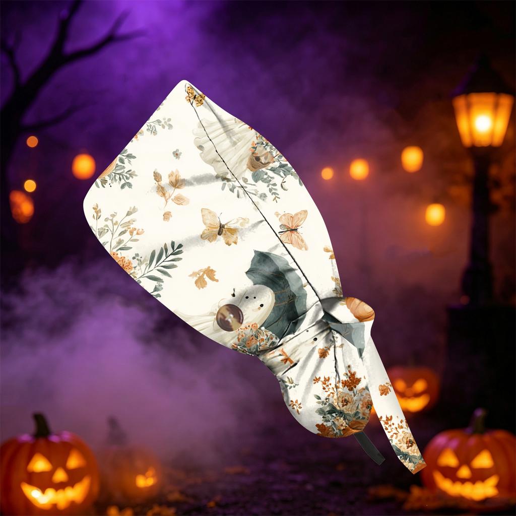 Women's Halloween Printed Ponytail for Work Shower Hair Wrap