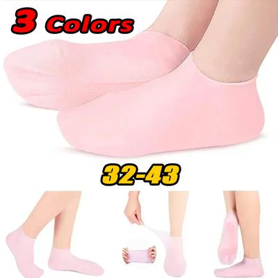 Exfoliating and Preventing Dryness Spa Silicone Socks Moisturizing Gel Cracked Dead Skin Remove Protector Foot Care Tools