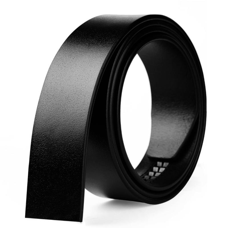 

Mary Men s genuine leather belt - perforated, no buckle included 110cm чёрный