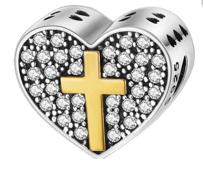 Pink Family Love Heart Charm Original Copper Beads Fit Pan Bracelet Diy Sister Mother Friendship Pendant Fine Gift Jewelry