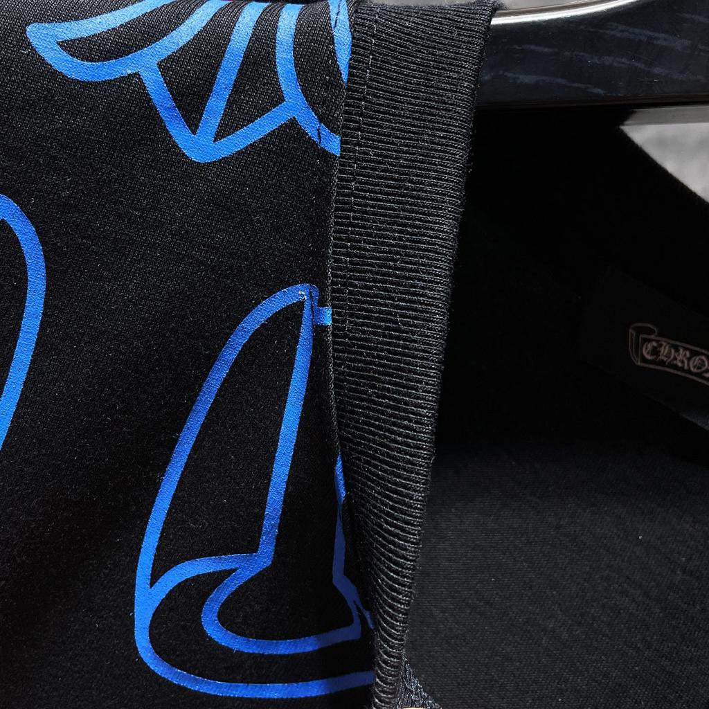 8725 CHROME HEARTS 2025 Summer New High Quality Cotton Round Neck Loose Large Size Men's and Women's T-shirt Couple T-shirt