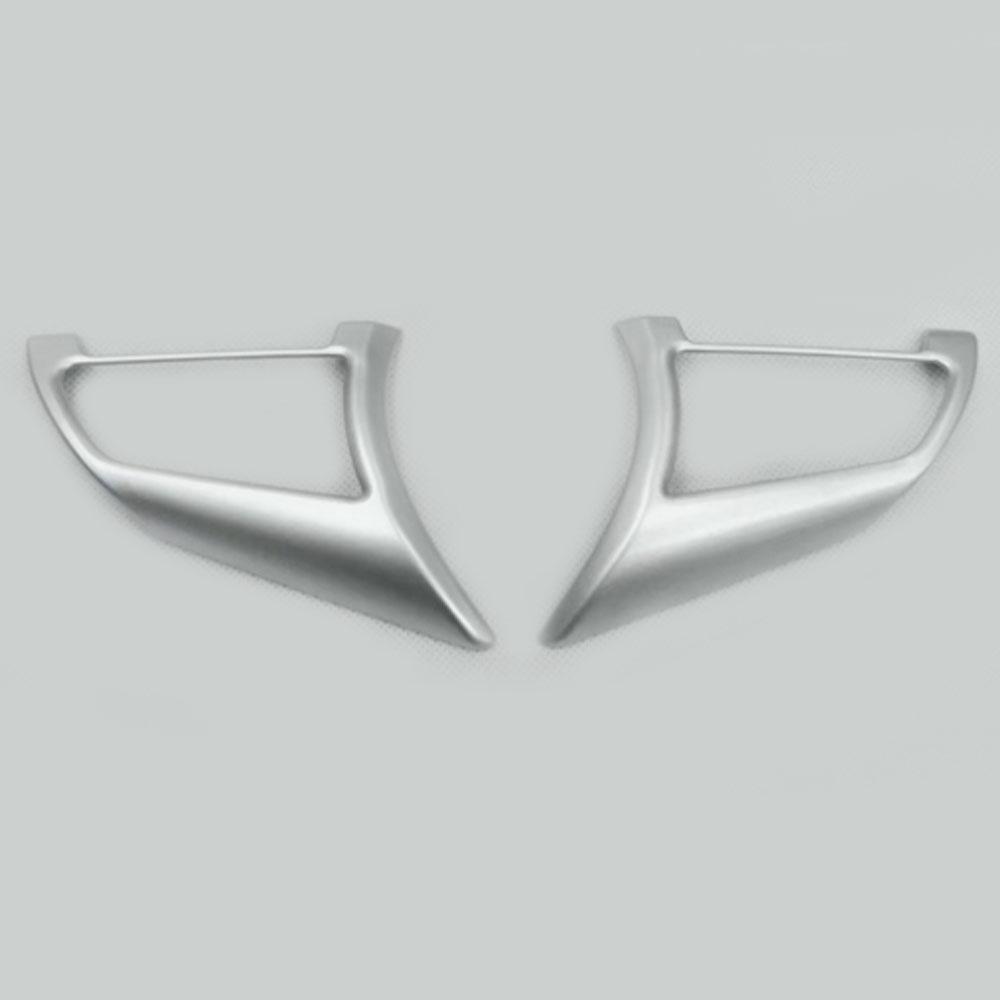 For Nissan Kicks 2017 2018      Car Steering Wheel Frame Cover Decoration Trim Auto Interior Accessories Matte Silver