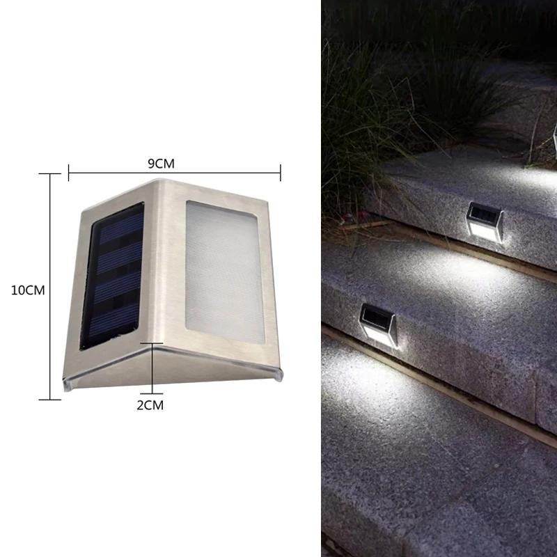 

Солнечные лампы, светодиодные уличные светильники, водонепроницаемые, для украшения сада, настенные светильники, освещение для балкона, двора, улицы, сада 3led