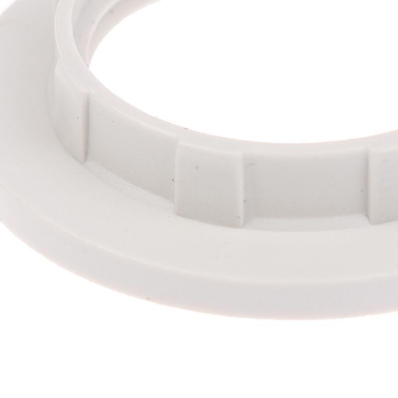10Pcs E14 E27 Threaded Lamp Socket Rings Pack Black White E12 E26 Lock Lamp Shade Rings For Standard Base Lamp Holder