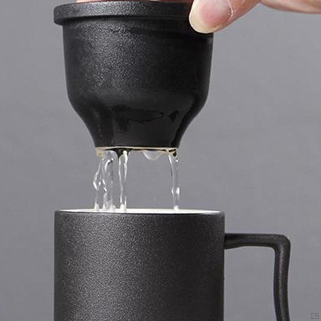 Malowany ceramiczny chiński porcelanowy kubek do herbaty i filiżanka z pokrywką, sitkiem i filtrem, do użytku