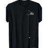 Men's Vintage Fishing T-Shirt - Retro Fishing-Themed Short Sleeve Tee with Chest Pocket, Lightweight Breathable Loose Fit Round Neck, Suitable for