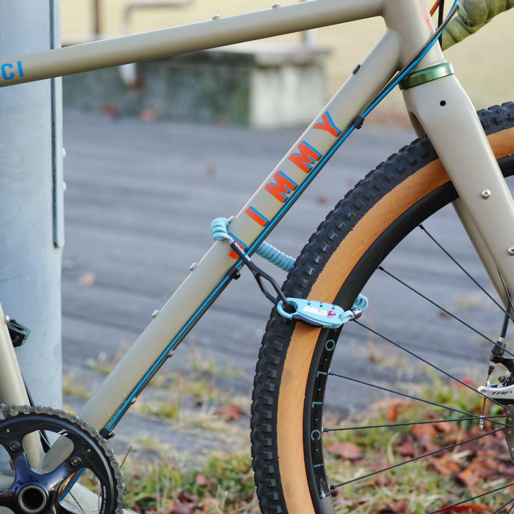 Crops Shape Memory Coil Cable Bicycle 2mm Double X 1800mm Q-BIRO Lock, 3-Digit Dial, CP-SPD04-BR-31 (Indigo Blue)