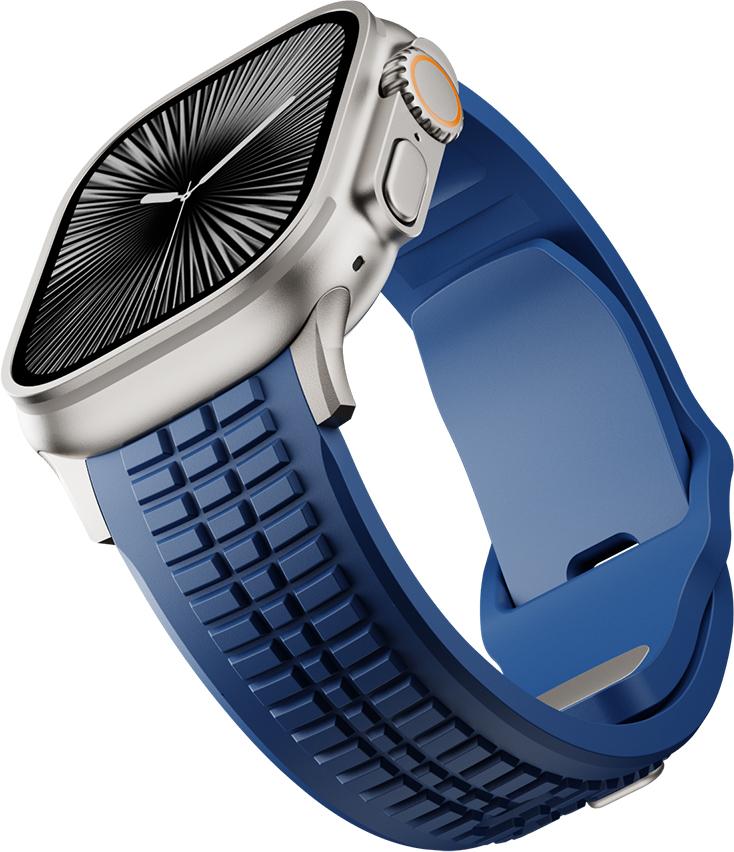 Rubber Watchband For Apple Watch Band Ultra 3 2 1 49mm Sports Silicone Bracelet For iWatch 11 10 9 8 SE 46mm 45mm 44mm Men Strap