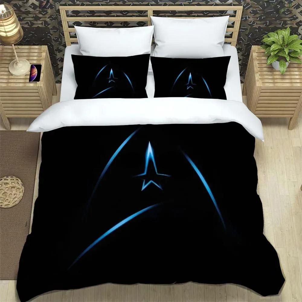 

Cartoon Star Trek Logo Duvet Cover Pillowcase Bedding Set Boys Girls Bedroom Decoration Children Gift Single Double King Size (135x200cm)