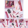 Kinder Rollenspiel Beauty Salon Set Föhn und Glätteisen Spielzeugset