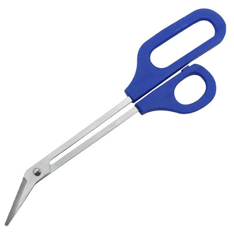 Toenail Scissors Clippers Long Handle Toenail Scissor Angled Blades Fingernail and Toenail Scissors Nail Care Tool for Men Women