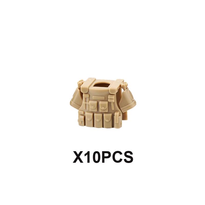 Military Building Blocks US Solider Figure M4 Gun Vest Special Force Tactical Bulletproof  Armour Weapon Accessories Bricks Toys