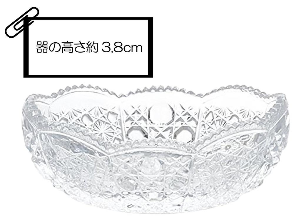 ADERIA Small 9 x x Height cm Peeking Delicacy Set of Made in Japan Bowl, Clear, Max. 5.6 3.8 Holder, 6, NT-146