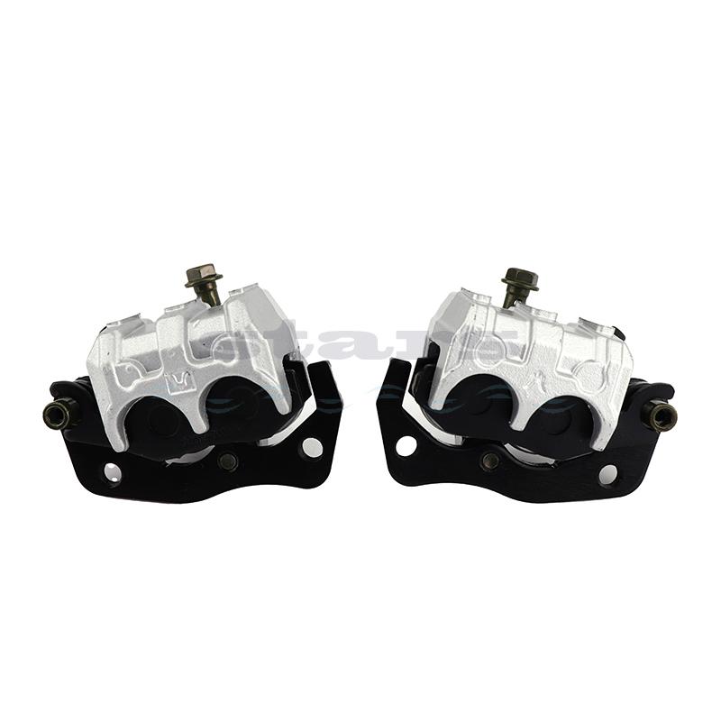 Motorcycle ATV Dirt Bike Scooter Left Right Brake Caliper Pads Assembly For Yamaha Rhino 660 450 YXR660 2004-2009