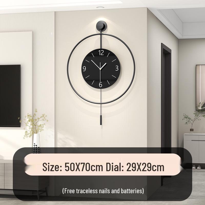 Luxury Silent Wall Clock: Modern, Stylish Timepiece for Living and Dining Rooms