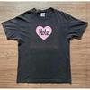 Hole Band Heart T Shirt 2 Sided 90s Vintage 104631