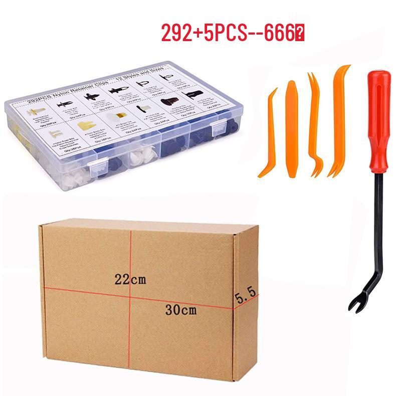 292-Piece Boxed Snap Fasteners for Toyota/Mitsubishi Car Bumpers
