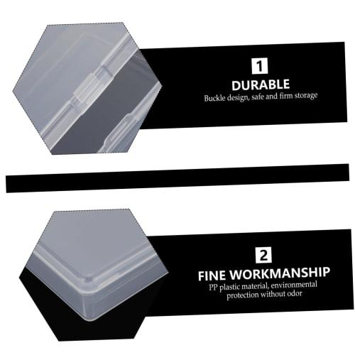 Toyvian 6-Piece Card Storage Box, Game Card Box, Game Card Case, Playing Card Container, Cardboard Storage Cube, Storage Container, Card Holder, PP Tr