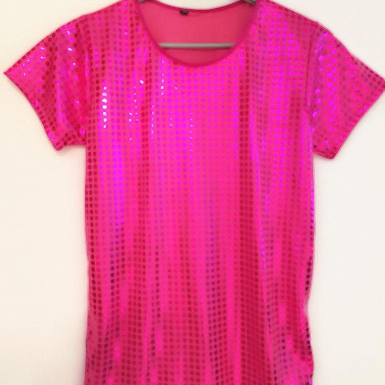 Unisex Sequin Stretch Performance Jazz Dance T-Shirt
