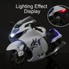 Scale 1:9 SUZUKI HAYABUSA Motorcycle Model Toy Alloy Body Linkage Steering Shock Absorption Motor Models Collection Gifts Boy