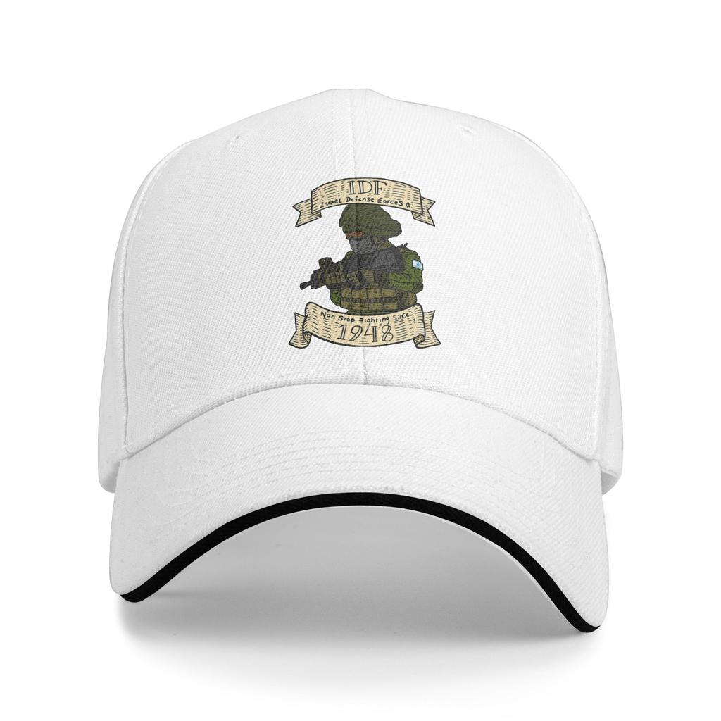 Men Women IDF Defense Forces Hebrew Judaica Sandwich Hats Baseball Cap Polyester Sun Caps Adjustable Dad Hat Summer