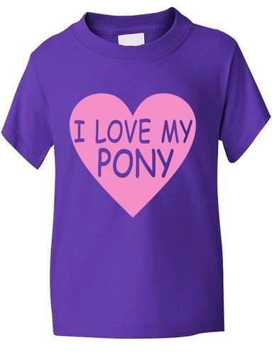 I Love My Pony Mädchen Reiten Pony Reitsport T-Shirt Größen 1 - 13 JahreWird in neuem Fenster oder Tab geöffnet