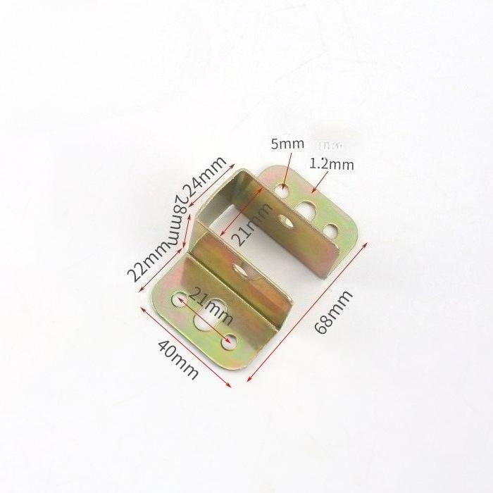 Heavy-Duty Metal Bed Support Bracket Set with Screws - Easy to Install, Strong Corner Support Hooks, Suitable for Furniture