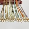 Leather Crossbody Phone Chain Lanyard with Metal Strap