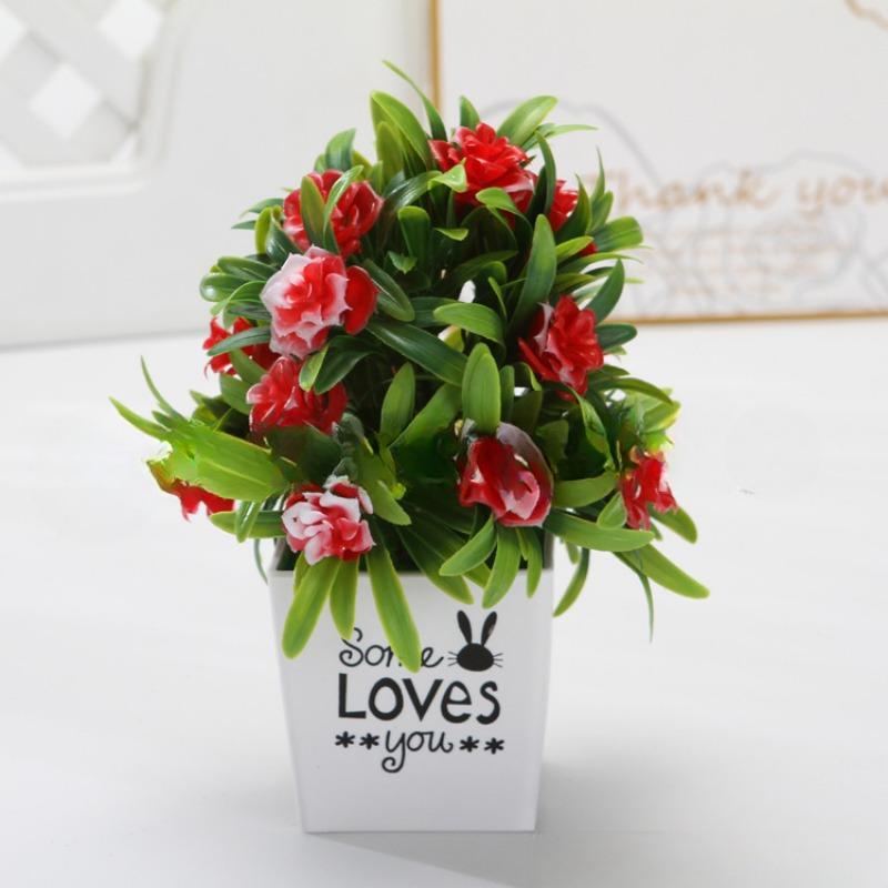 Flower, Small Tree Money TreePlastic FlowerArtificial Plant Set Floral Decoration Artificial Potted Plant Ornaments