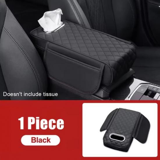 Car Center Console Box Pad Protector Leather Armrest Pad Cover Pocket Accessory