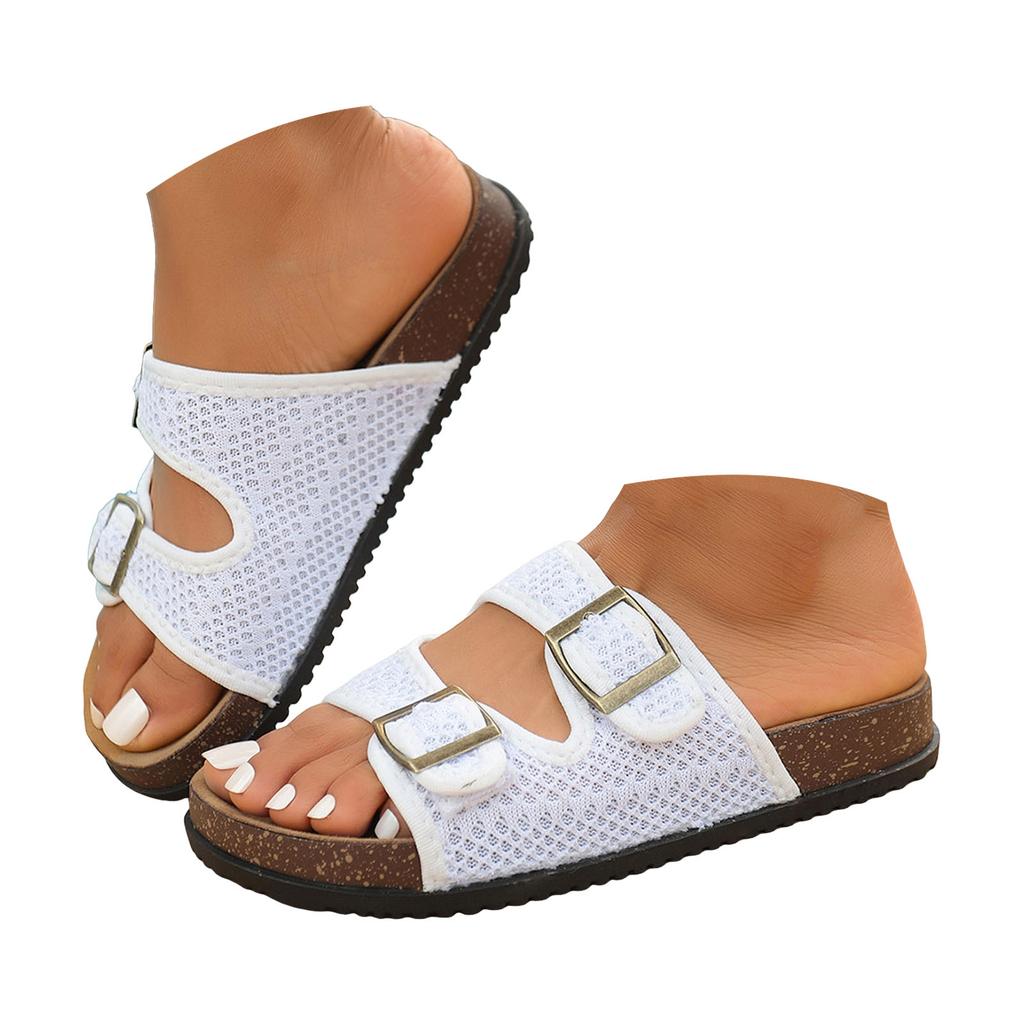 Women'S Flat Strappy Sandals With Stylish And Casual Slip Shoes For Women Sandals Fashion Fashion Sandals For Women Slides